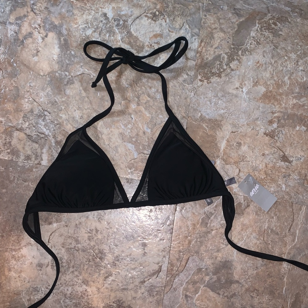 Black string bikini top